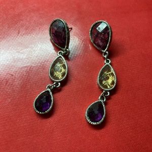 Drop statement earrings